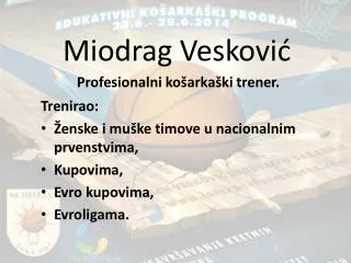 miodrag veskovi