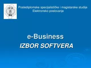 e business