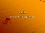 Verbs - slide 1