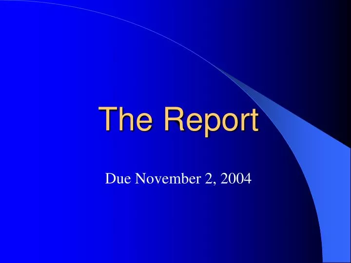 the report