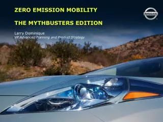 ZERO EMISSION MOBILITY THE MYTHBUSTERS EDITION