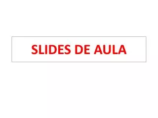 slides de aula