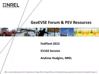 GeoEVSE Forum &amp; PEV Resources