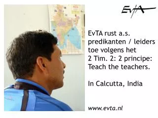 EvTA rust a.s. predikanten / leiders