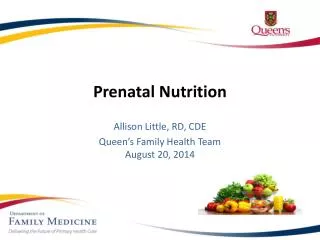 Prenatal Nutrition