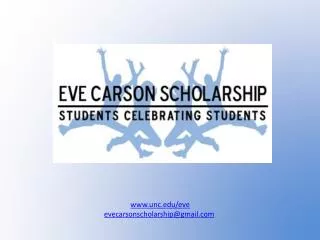 unc/eve evecarsonscholarship@gmail