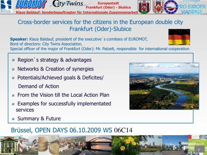 cross border services for the citizens in the european double city frankfurt oder slubice