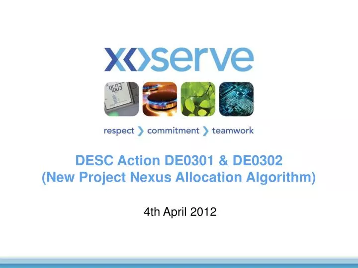 desc action de0301 de0302 new project nexus allocation algorithm