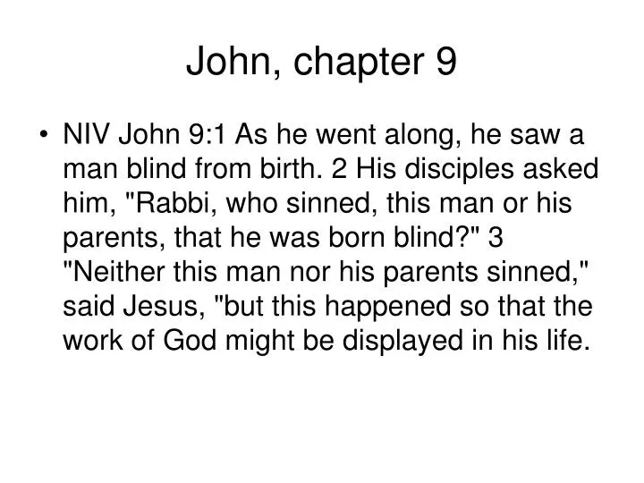 john chapter 9