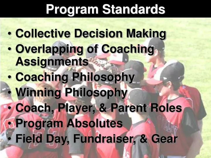 program standards
