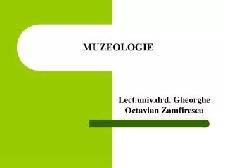 muzeologie