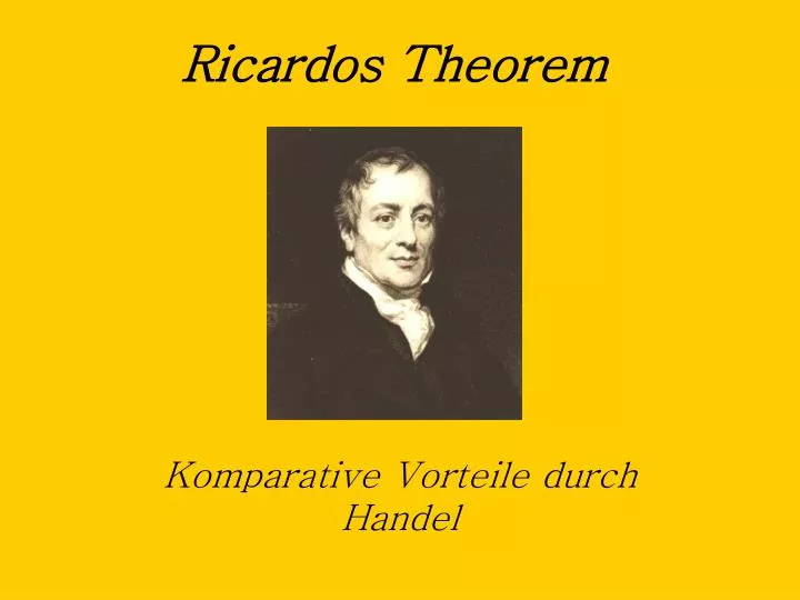 ricardos theorem