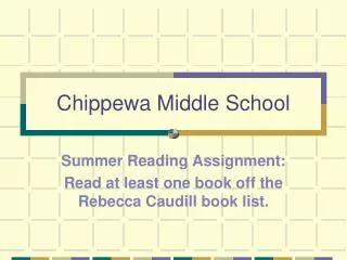 Chippewa Middle School