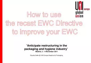 How to use the recast EWC Directive to improve your EWC
