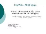 EmpWeb – ABCD plugin - slide 1