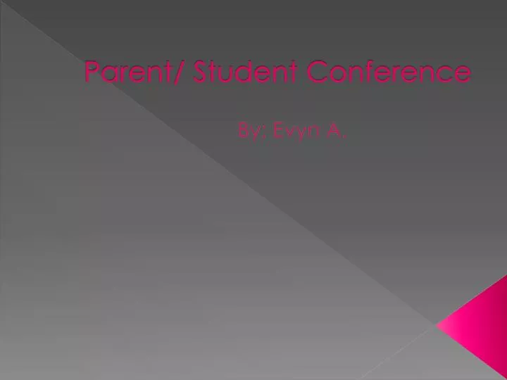 parent student conference