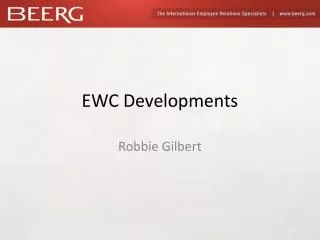 EWC Developments