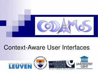 Context-Aware User Interfaces
