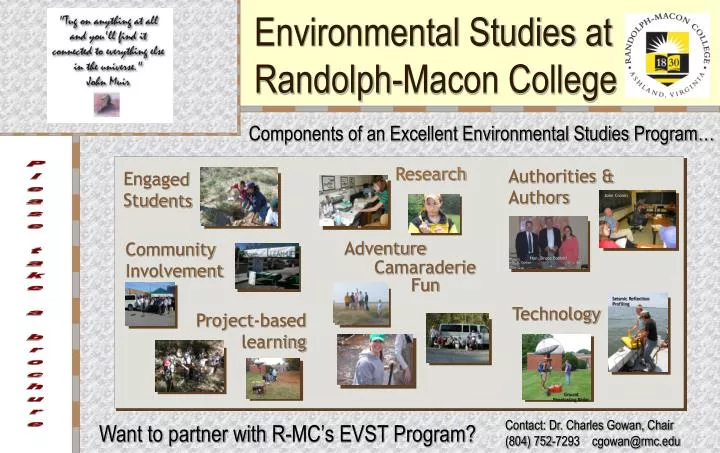 environmental studies at randolph macon college