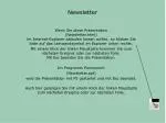 Newsletter - slide 1