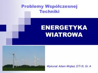 energetyka wiatrowa