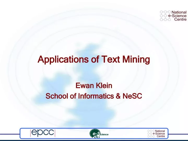 applications of text mining