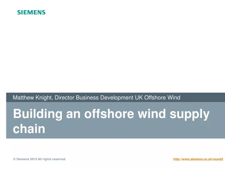matthew knight director business development uk offshore wind