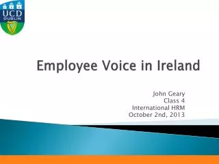 Employee Voice in Ireland