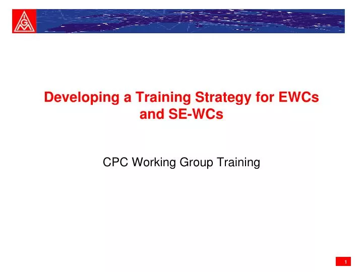 cpc working group training