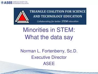 Minorities in STEM: What the data say