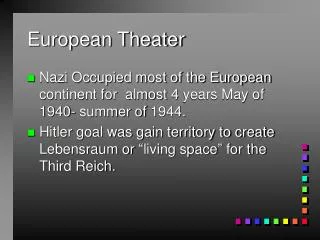 European Theater