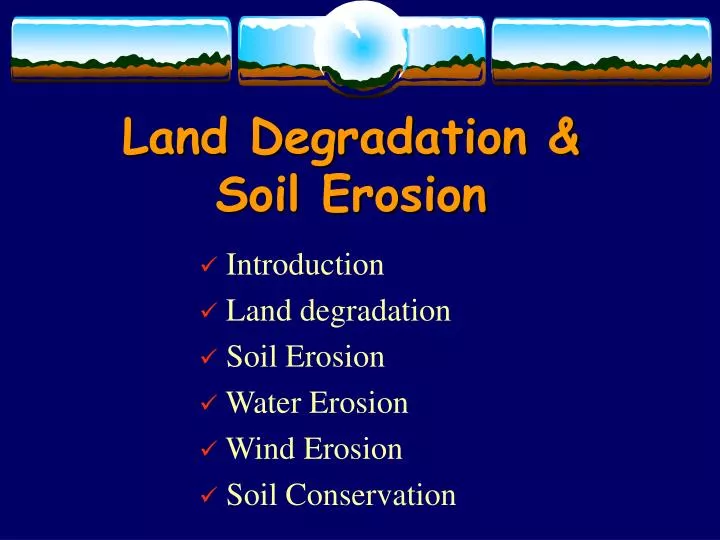 land degradation soil erosion