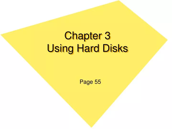 chapter 3 using hard disks