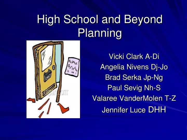 high school and beyond planning