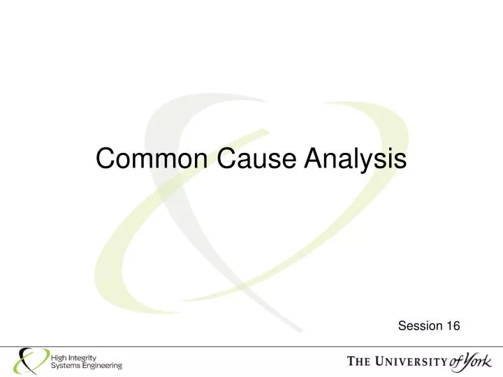 common cause analysis