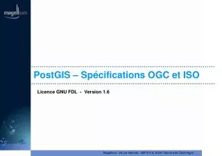 postgis sp cifications ogc et iso