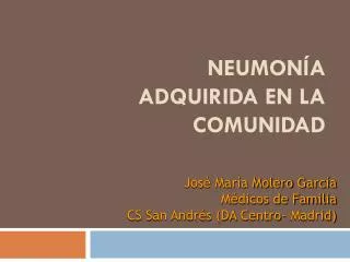 neumon a adquirida en la comunidad