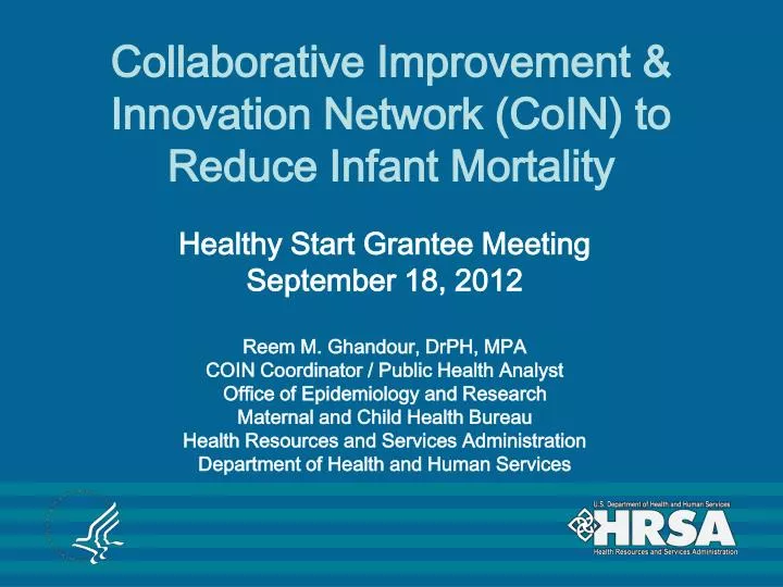 collaborative improvement innovation network coin to reduce infant mortality