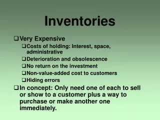 Inventories