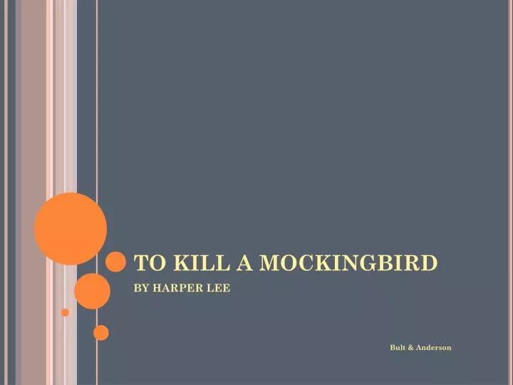 to kill a mockingbird