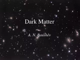 Dark Matter