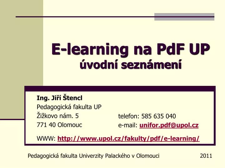 e learning na pdf up vodn sezn men