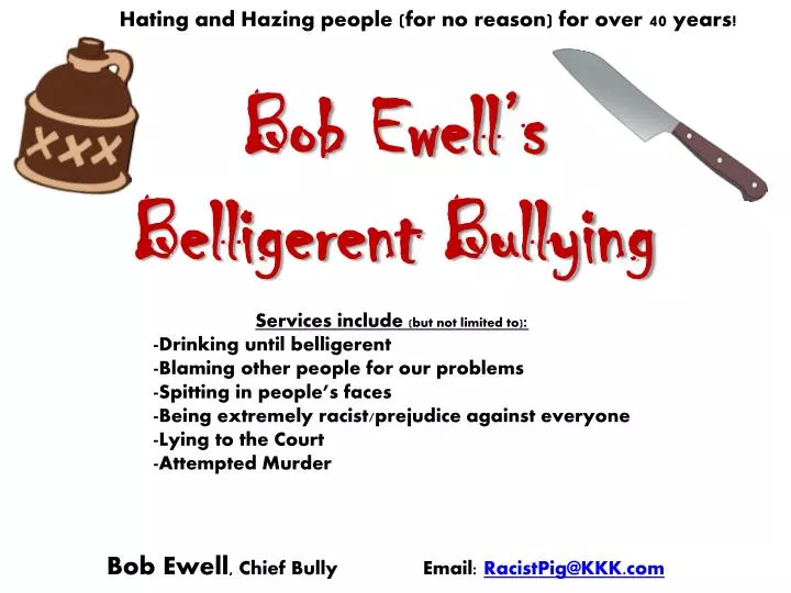 bob ewell s belligerent bullying