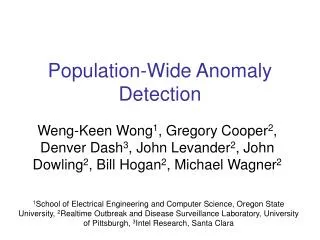 Population-Wide Anomaly Detection