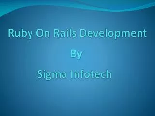 Ruby on Rails Development in Sydney, Melbourne