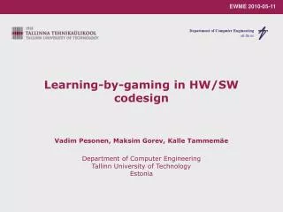 Learning-by-gaming in HW/SW codesign