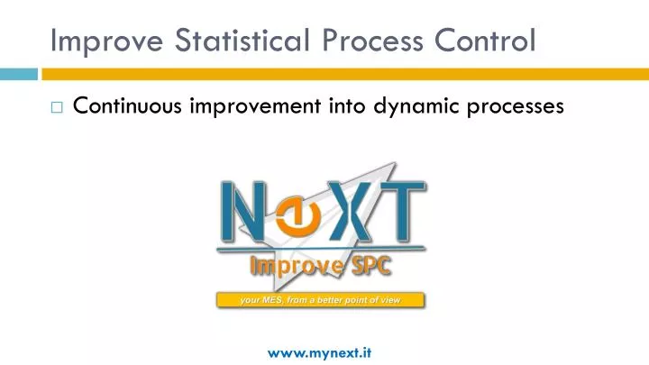 improve statistical process control