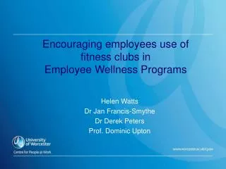 Encouraging employees use of fitness clubs in Employee Wellness Programs
