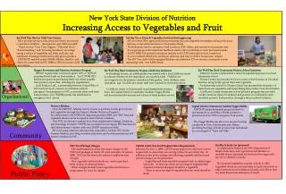 New York State Division of Nutrition Increasing Access to Vegetables and Fruit