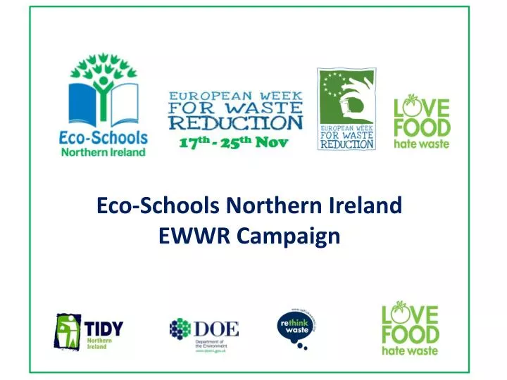 eco schools northern ireland ewwr campaign